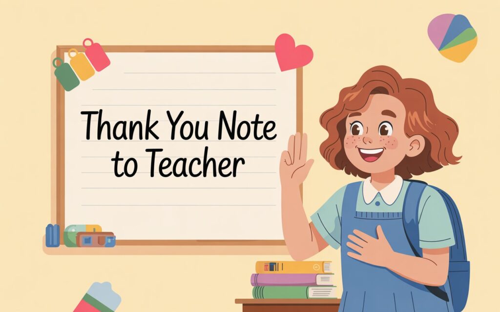 43 Thank You Note to Teacher: Ideas & Examples
