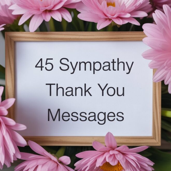 45 Sympathy Thank You Messages | Express Gratitude & Guide