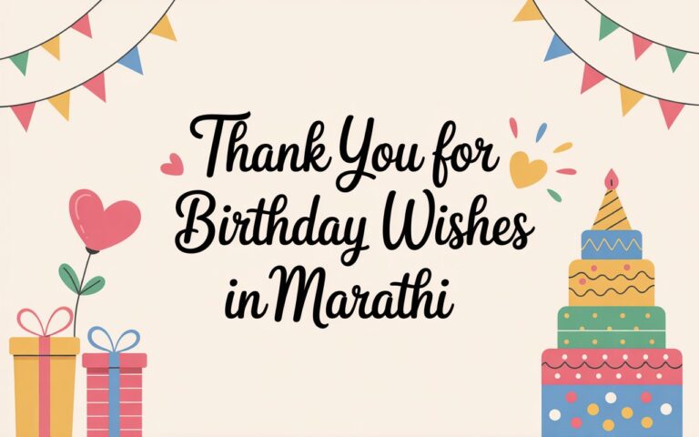 74 Heartfelt Ways to Say Thank You for Birthday Wishes in Marathi