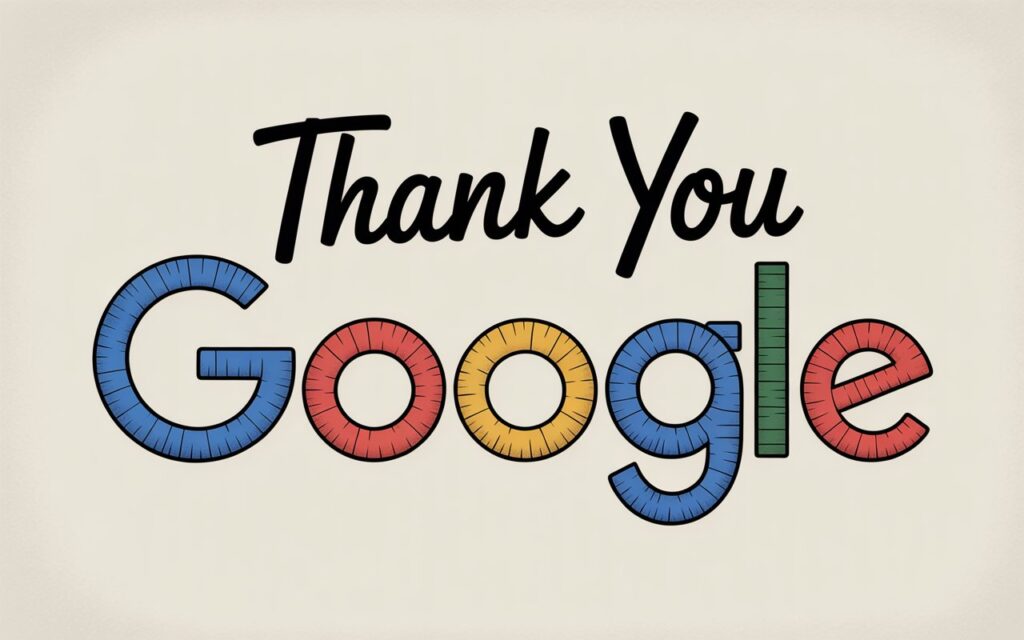 thank you google