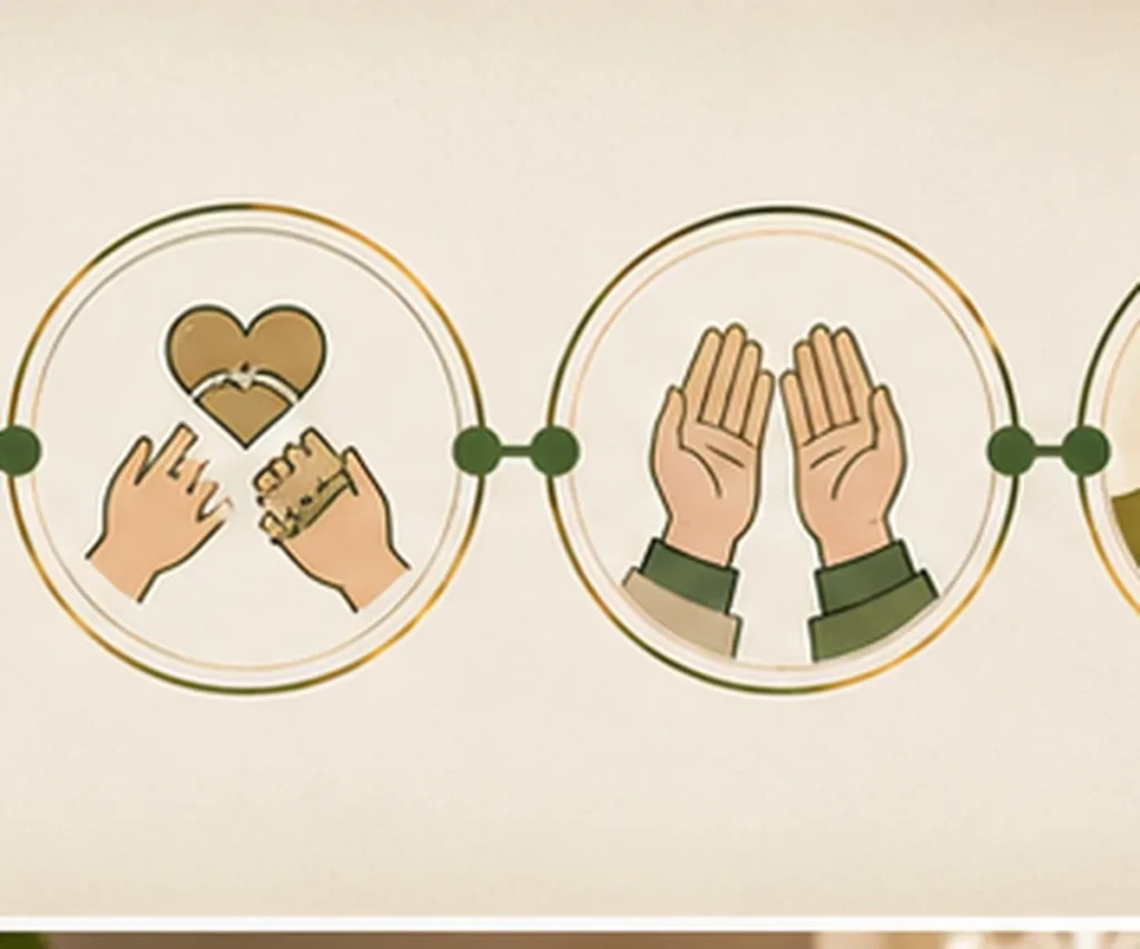 Four-step visual formula for creating a personal Islamic birthday wish