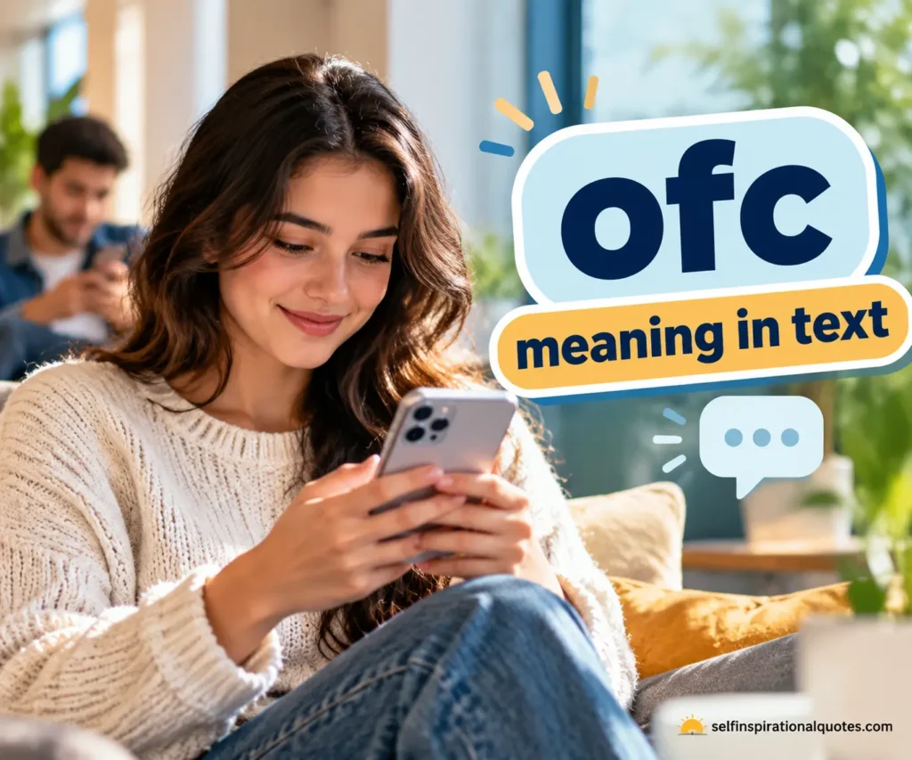 Person using smartphone while understanding online texting slang and digital communication